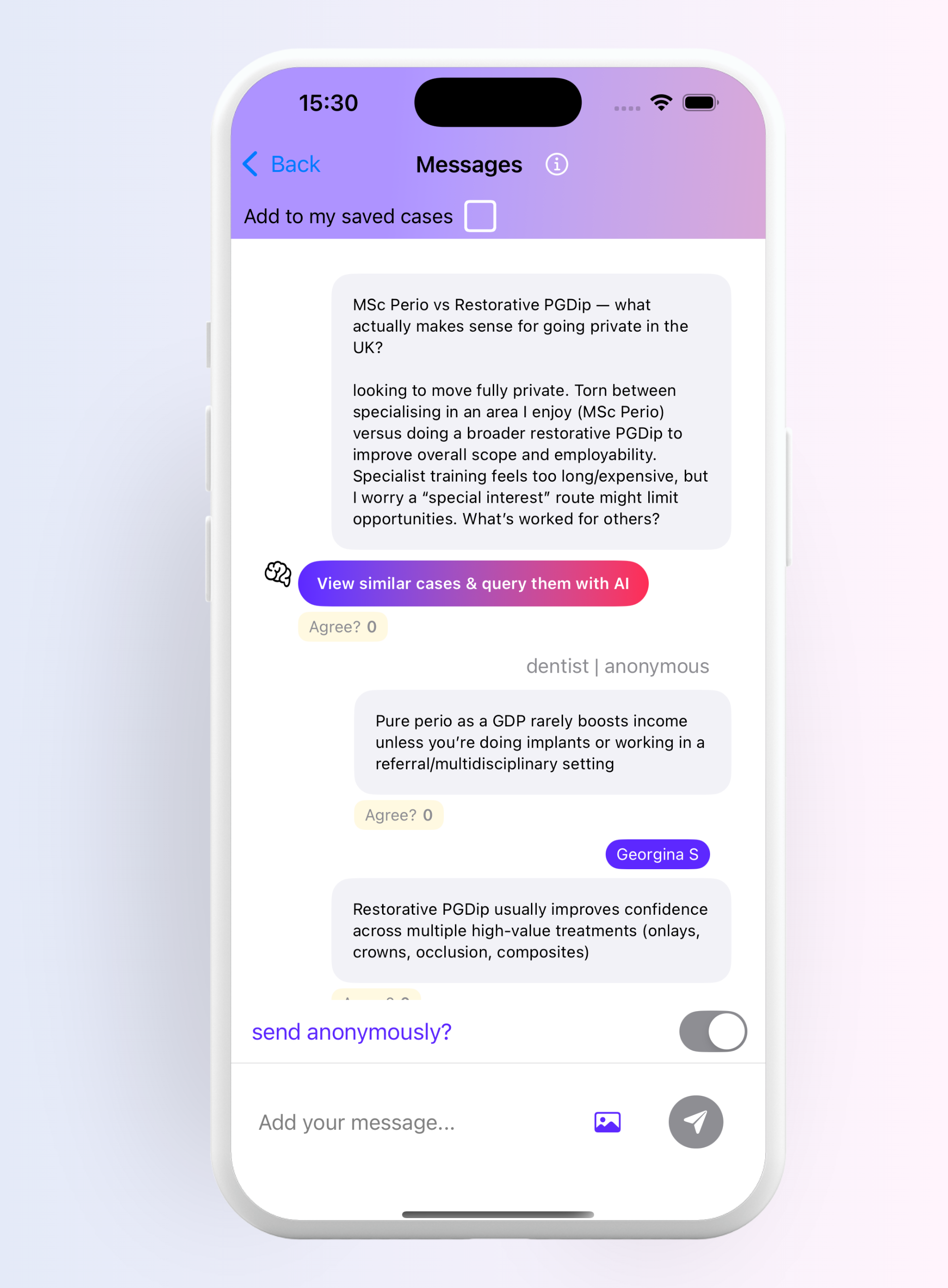 Ask Fellow Dentists app